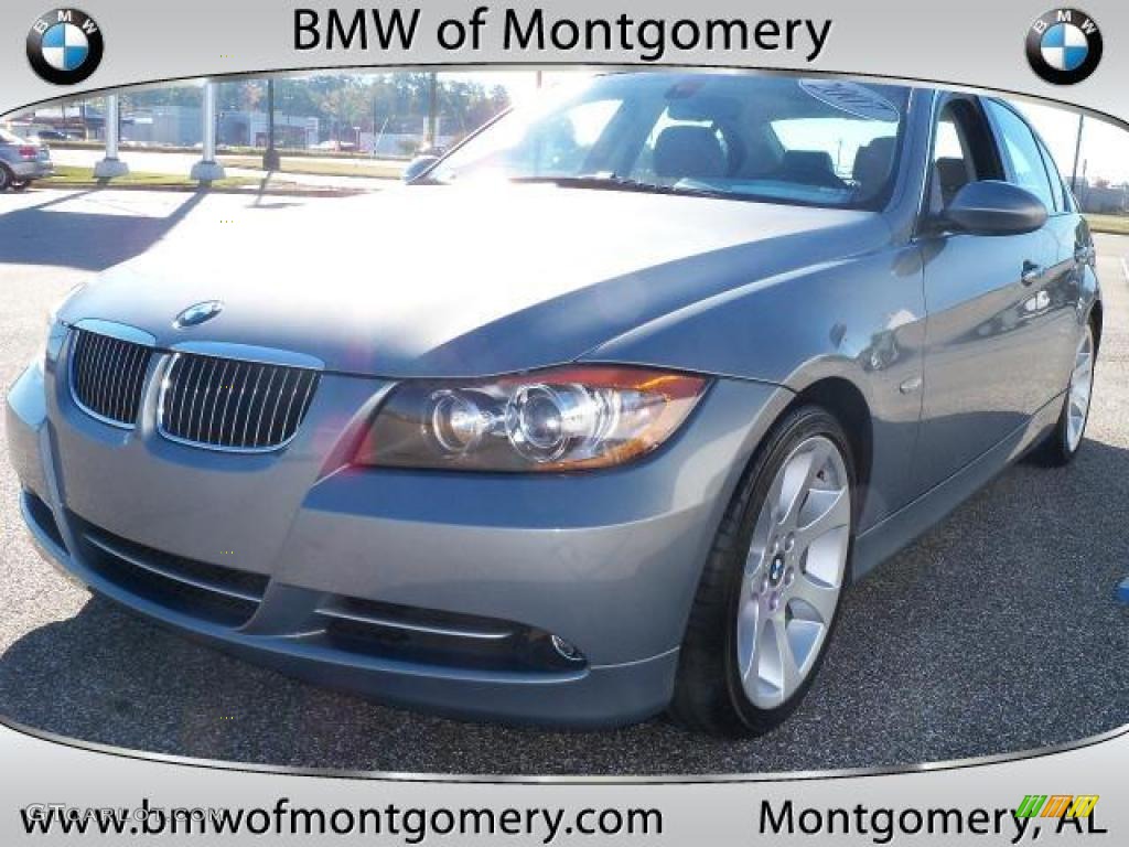 2007 3 Series 335i Sedan - Arctic Metallic / Grey photo #9