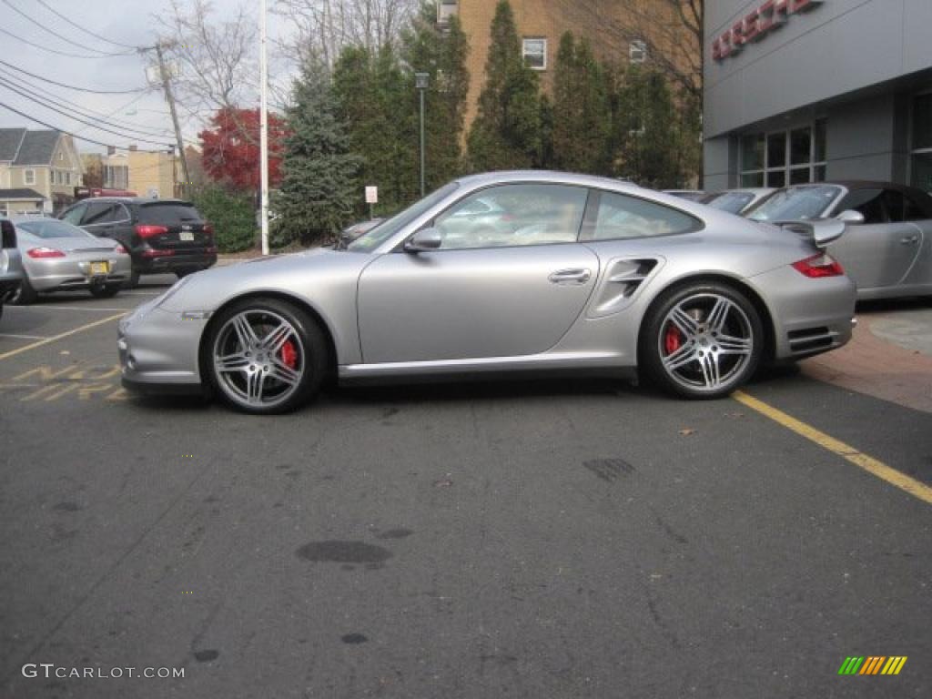 GT Silver Metallic 2007 Porsche 911 Turbo Coupe Exterior Photo #40220059