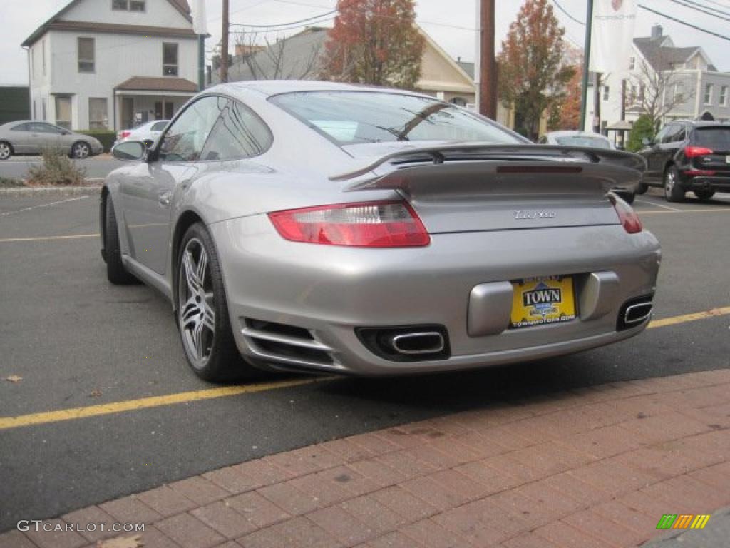 2007 911 Turbo Coupe - GT Silver Metallic / Black/Sand Beige photo #5