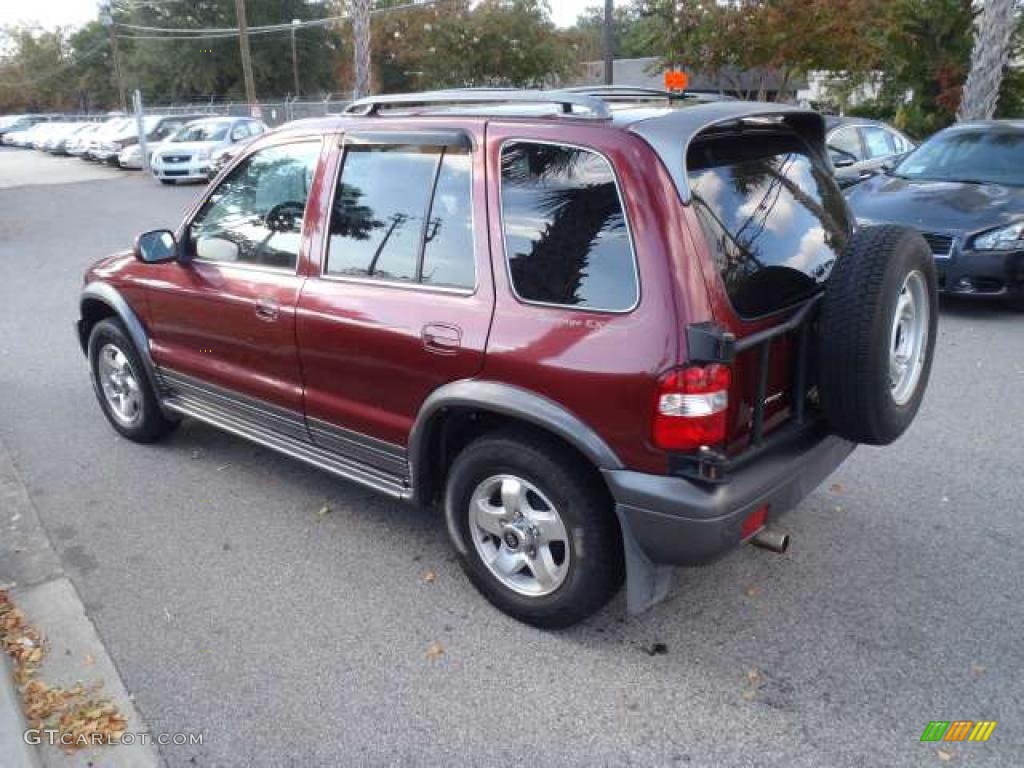 2001 Sportage EX - Classic Red / Gray photo #4