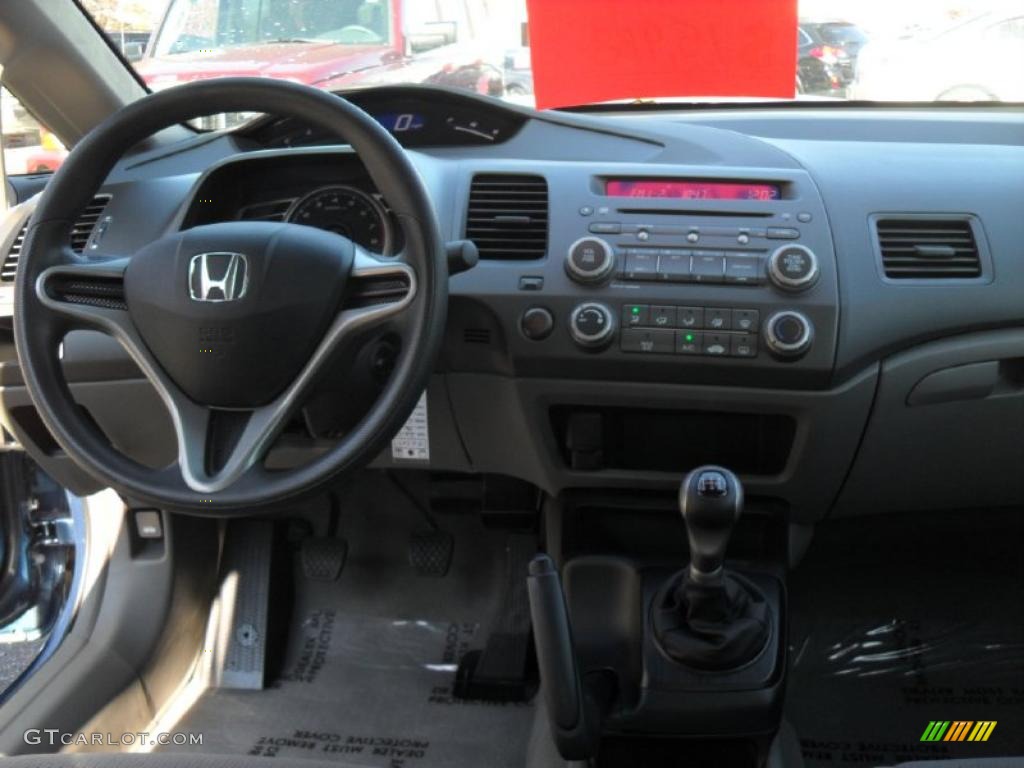 2010 Honda Civic DX-VP Sedan Gray Dashboard Photo #40221774