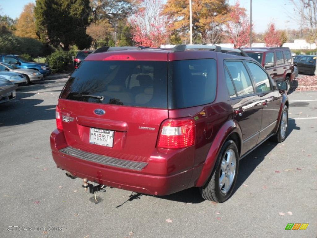 2007 Freestyle Limited AWD - Red Fire Metallic / Pebble Beige photo #3