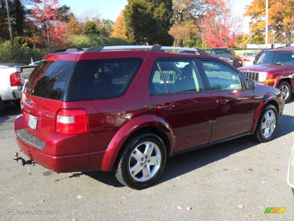 2007 Freestyle Limited AWD - Red Fire Metallic / Pebble Beige photo #4