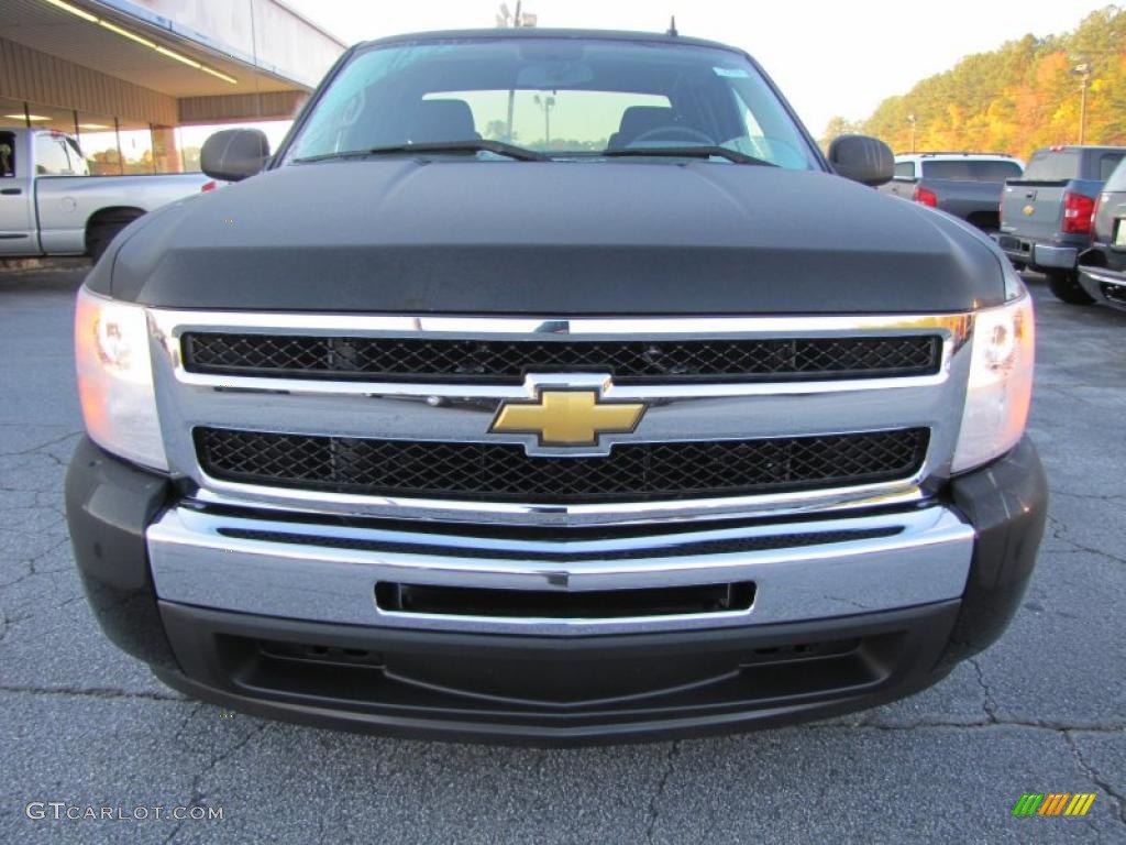 2011 Silverado 1500 LS Extended Cab - Black / Dark Titanium photo #2