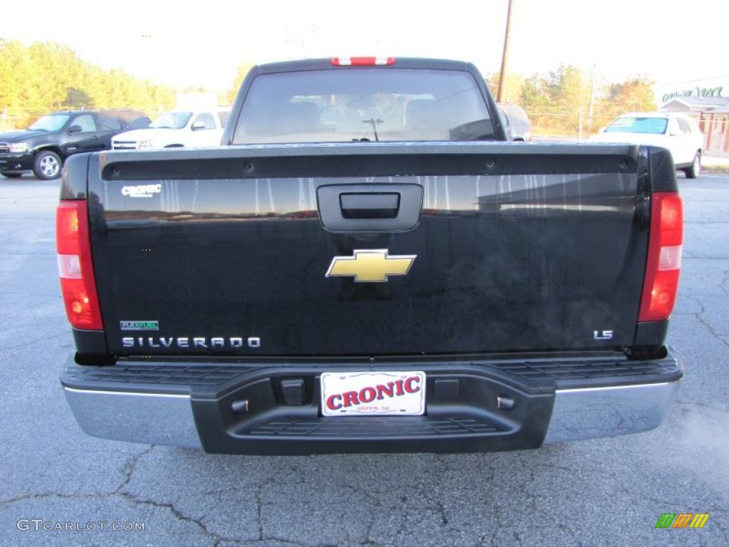 2011 Silverado 1500 LS Extended Cab - Black / Dark Titanium photo #6