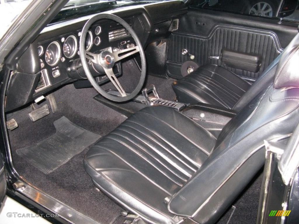 Black Interior 1971 Chevrolet Chevelle SS 454 Convertible Photo #40223118