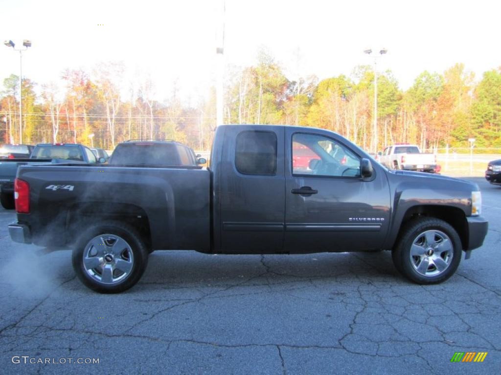 2010 Silverado 1500 LT Extended Cab 4x4 - Taupe Gray Metallic / Ebony photo #8