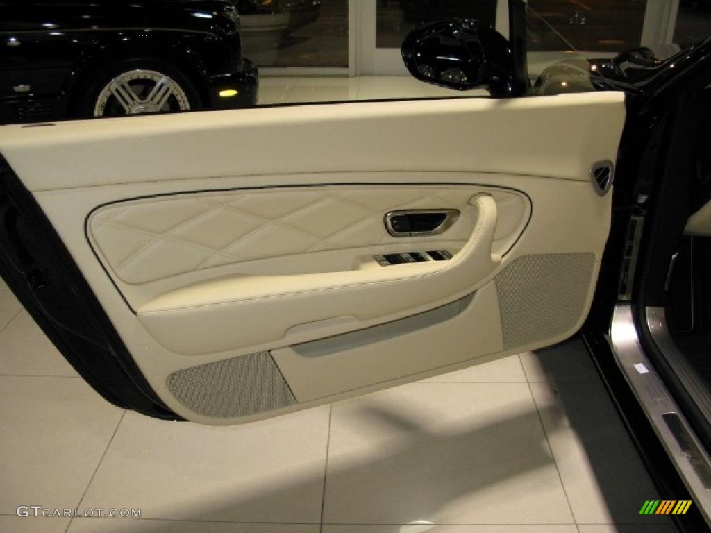2011 Bentley Continental GTC Speed Magnolia/Beluga Door Panel Photo #40223750