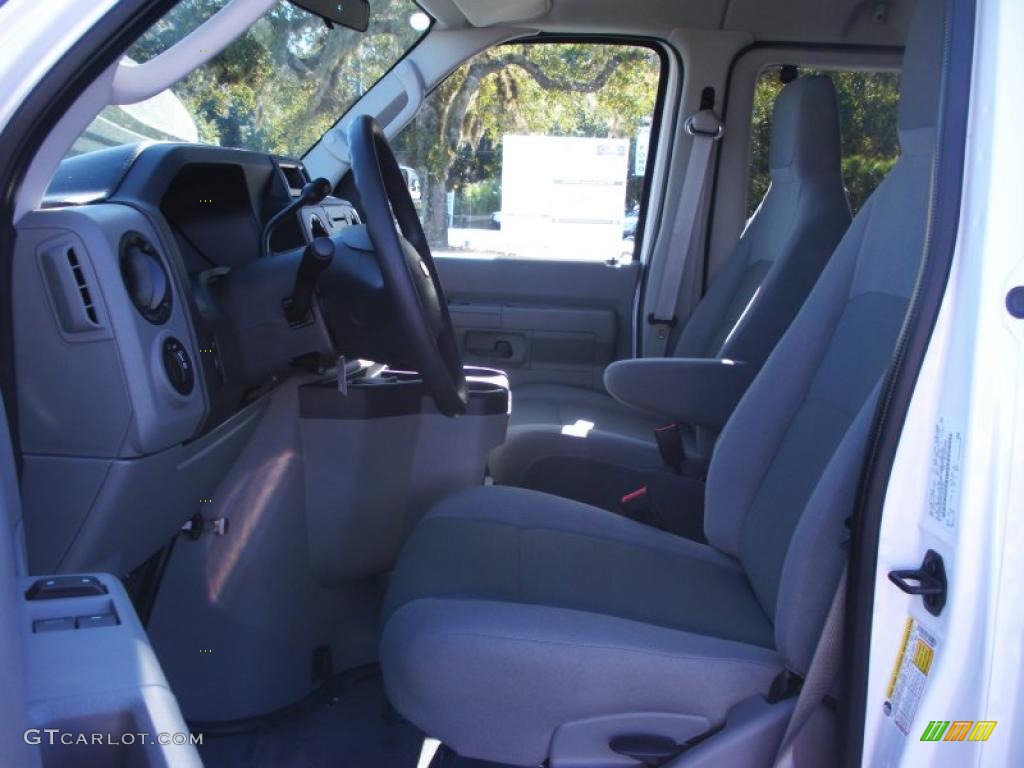 Medium Flint Interior 2011 Ford E Series Van E350 XLT Extended Passenger Photo #40223794