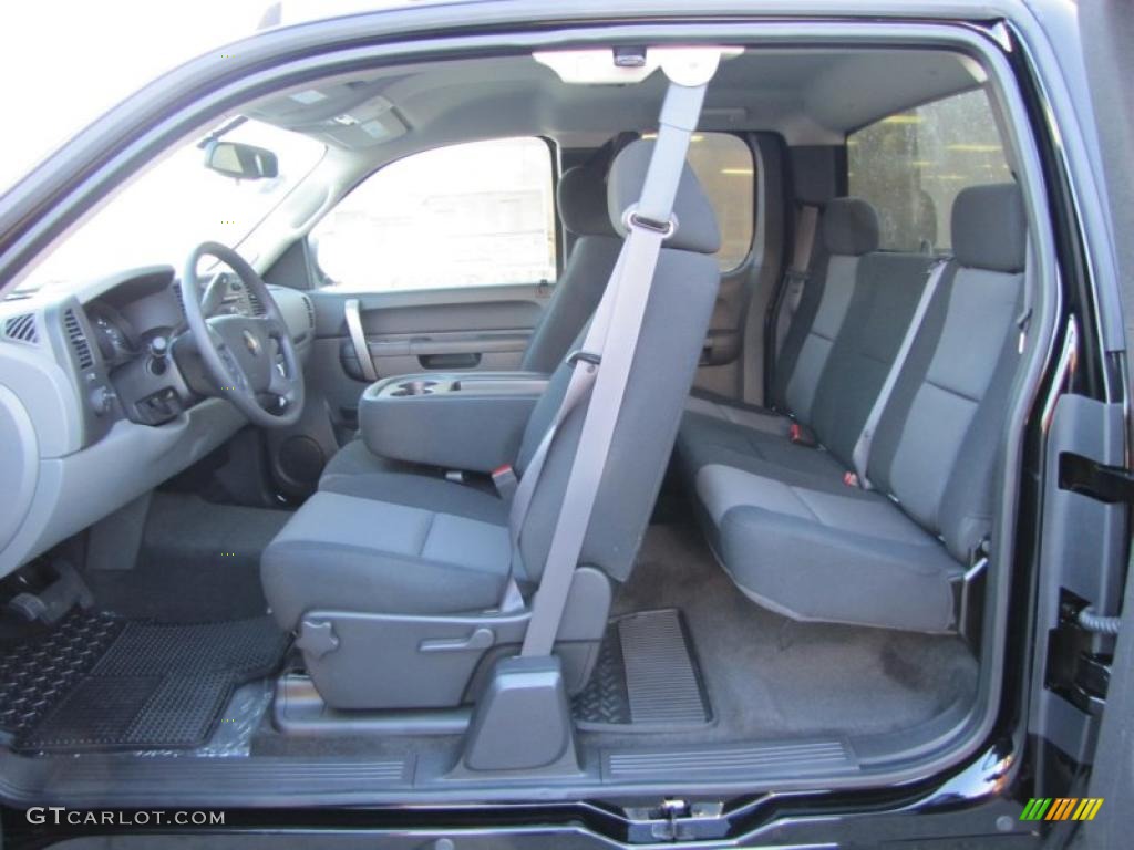 Dark Titanium Interior 2011 Chevrolet Silverado 1500 LS Extended Cab Photo #40223894