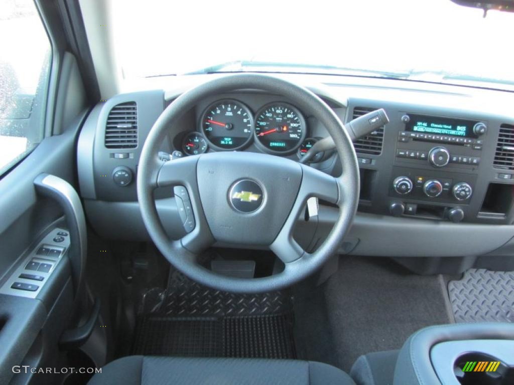 2011 Silverado 1500 LS Extended Cab - Black / Dark Titanium photo #14