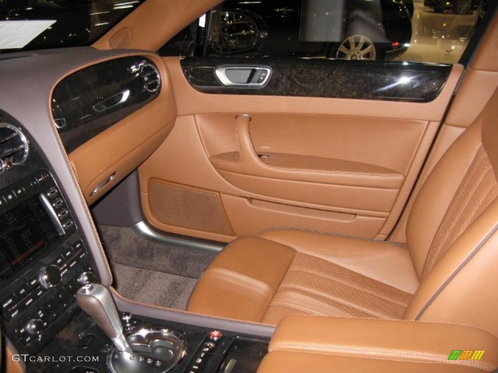 2011 Bentley Continental Flying Spur Speed Cognac/Burnt Oak Door Panel Photo #40224076