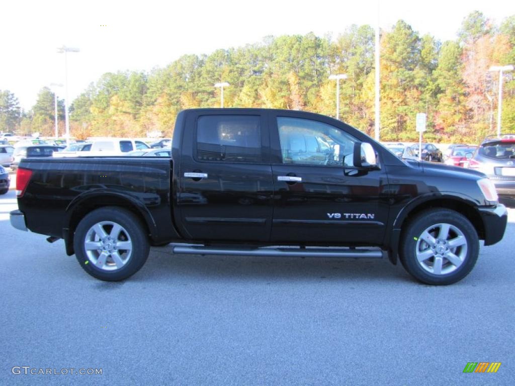 Galaxy Black 2011 Nissan Titan SL Crew Cab Exterior Photo #40224400