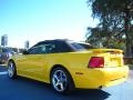 Screaming Yellow 2004 Ford Mustang GT Convertible Exterior
