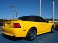 Screaming Yellow 2004 Ford Mustang GT Convertible Exterior