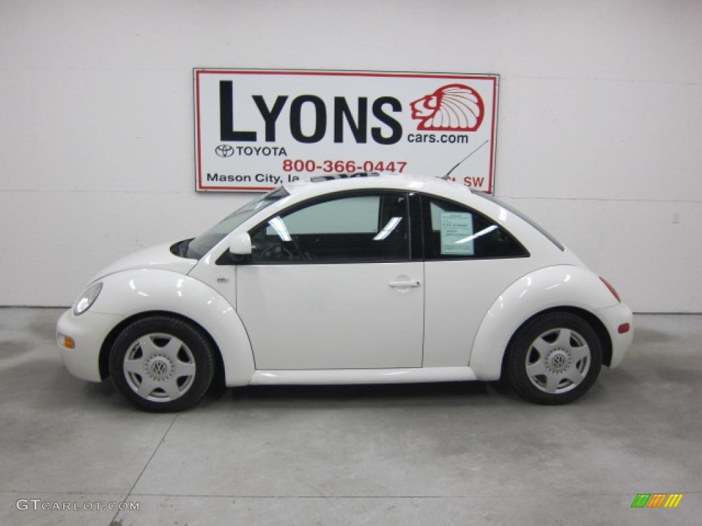 2000 New Beetle GLS TDI Coupe - White / Grey photo #8