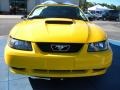 Screaming Yellow 2004 Ford Mustang GT Convertible Exterior