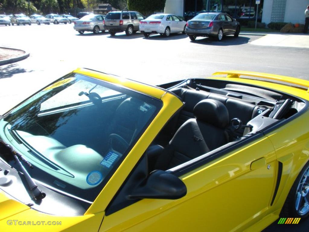 2004 Mustang GT Convertible - Screaming Yellow / Dark Charcoal photo #10