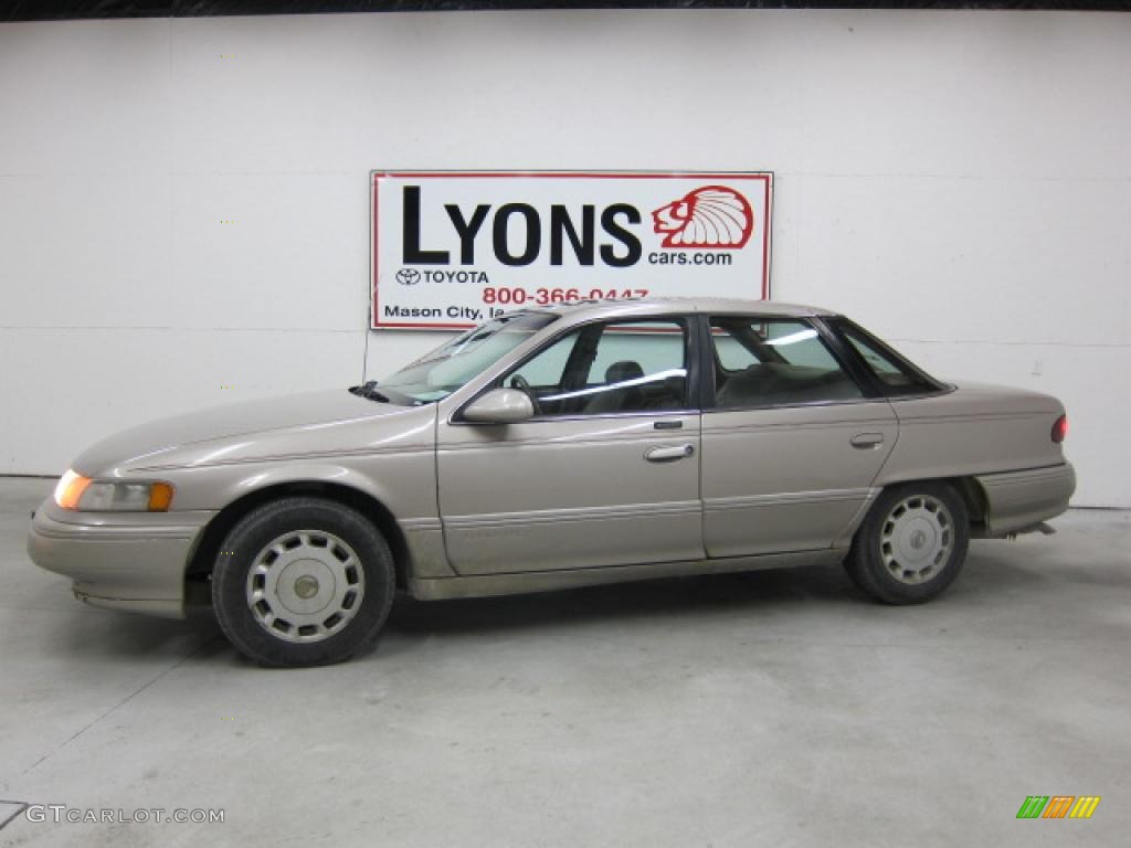 1995 Sable LS Sedan - Pumice Pearl Metallic / Grey photo #1