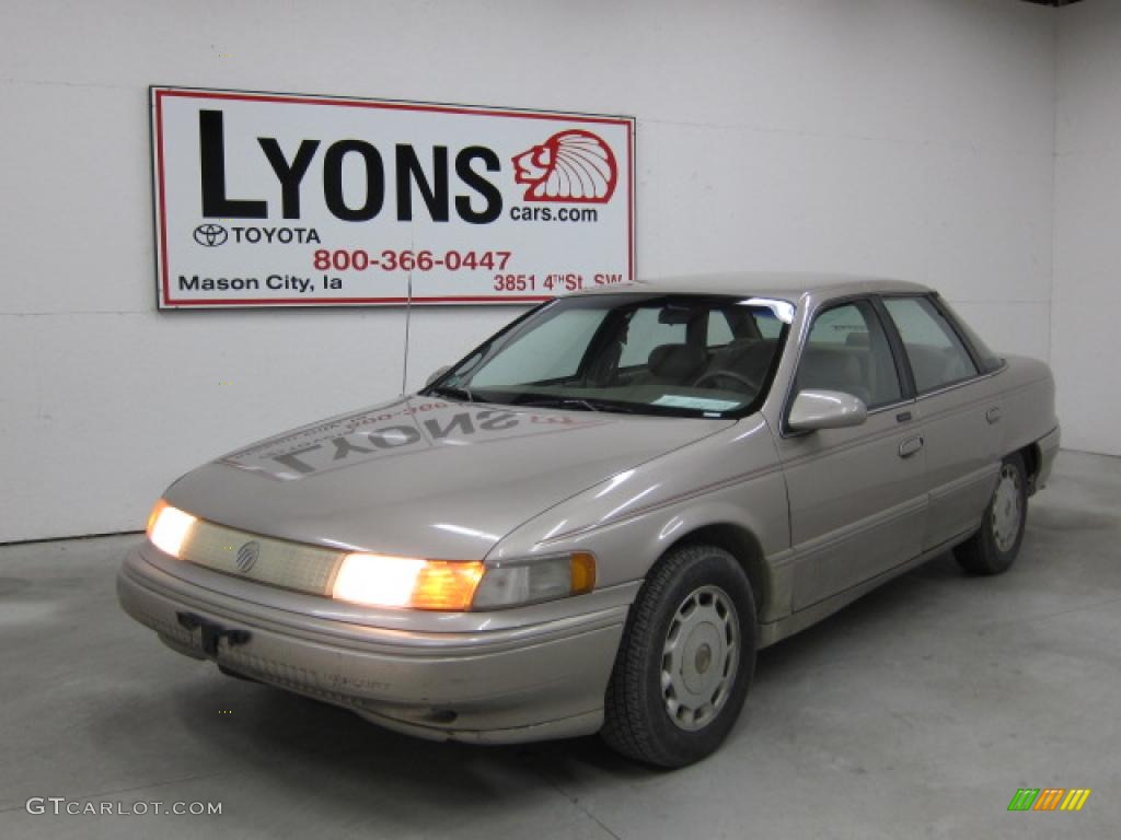 1995 Sable LS Sedan - Pumice Pearl Metallic / Grey photo #15