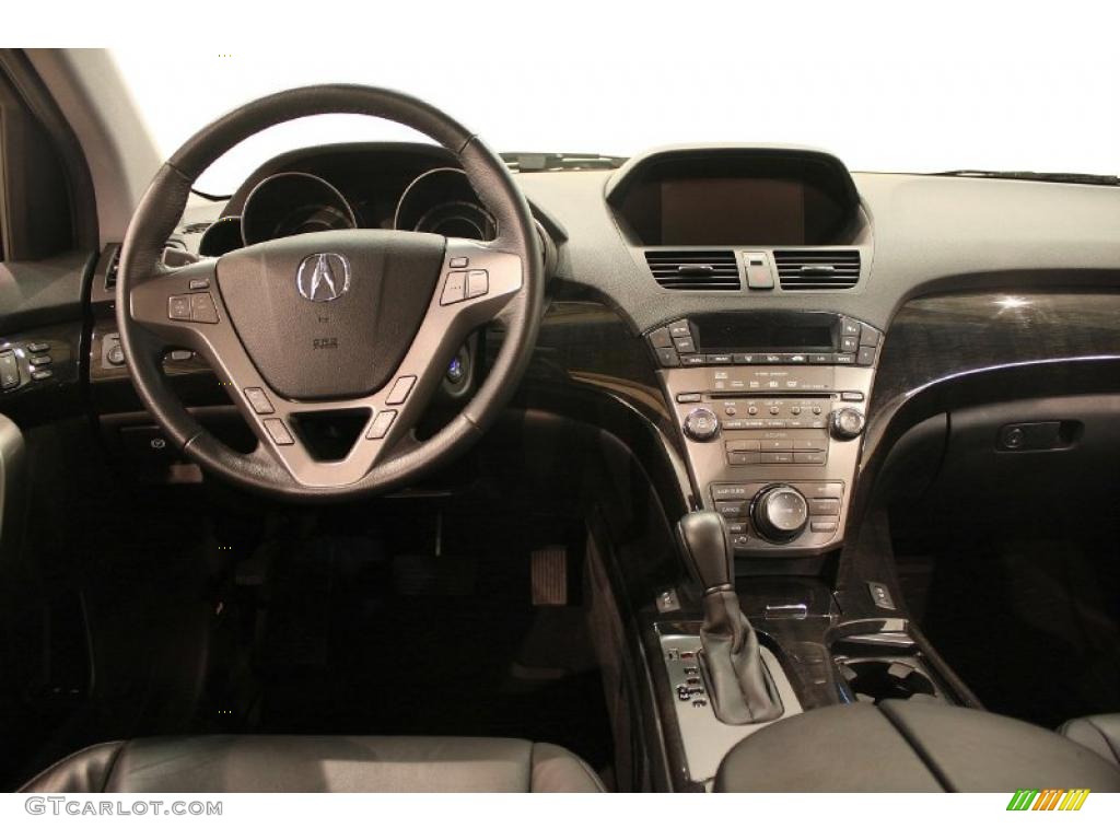 2009 Acura MDX Technology Ebony Dashboard Photo #40226782