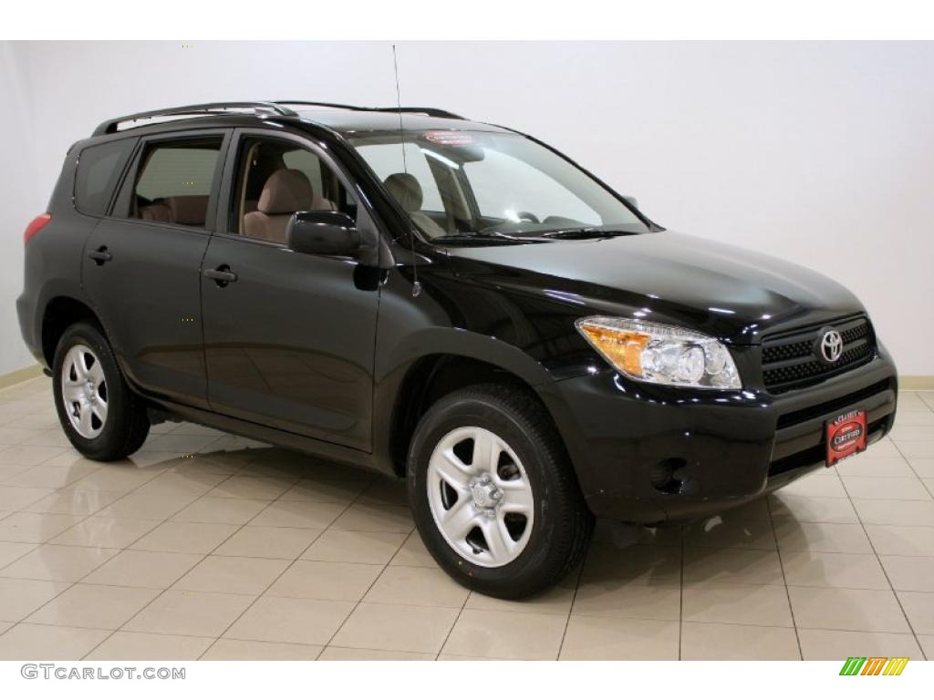 2007 RAV4 I4 - Black / Taupe photo #1