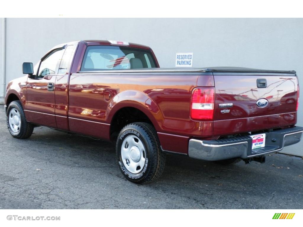 2004 F150 XL Regular Cab - Dark Toreador Red Metallic / Dark Flint photo #2