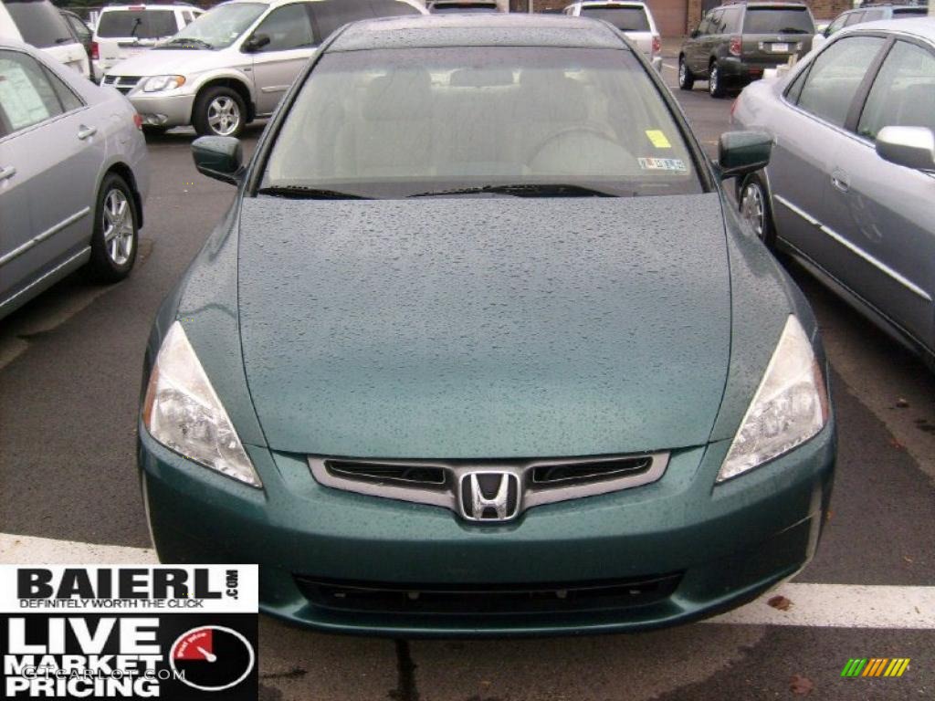 2003 Accord EX V6 Sedan - Noble Green Pearl / Ivory photo #2