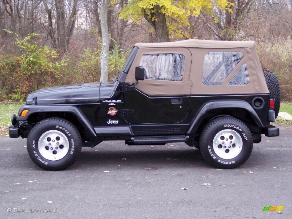 Black 1998 Jeep Wrangler Sahara 4x4 Exterior Photo #40228738