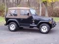 Black 1998 Jeep Wrangler Sahara 4x4 Exterior