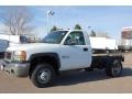 Summit White 2006 GMC Sierra 3500 Work Truck Regular Cab 4x4 Dually Chassis Exterior