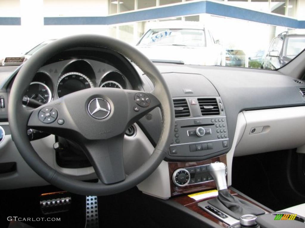 2011 Mercedes-Benz C 300 Sport 4Matic Grey/Black Dashboard Photo #40230110