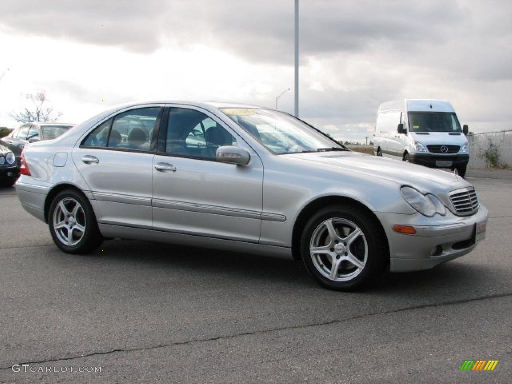 Brilliant Silver Metallic 2004 Mercedes-Benz C 240 4Matic Sedan Exterior Photo #40230370