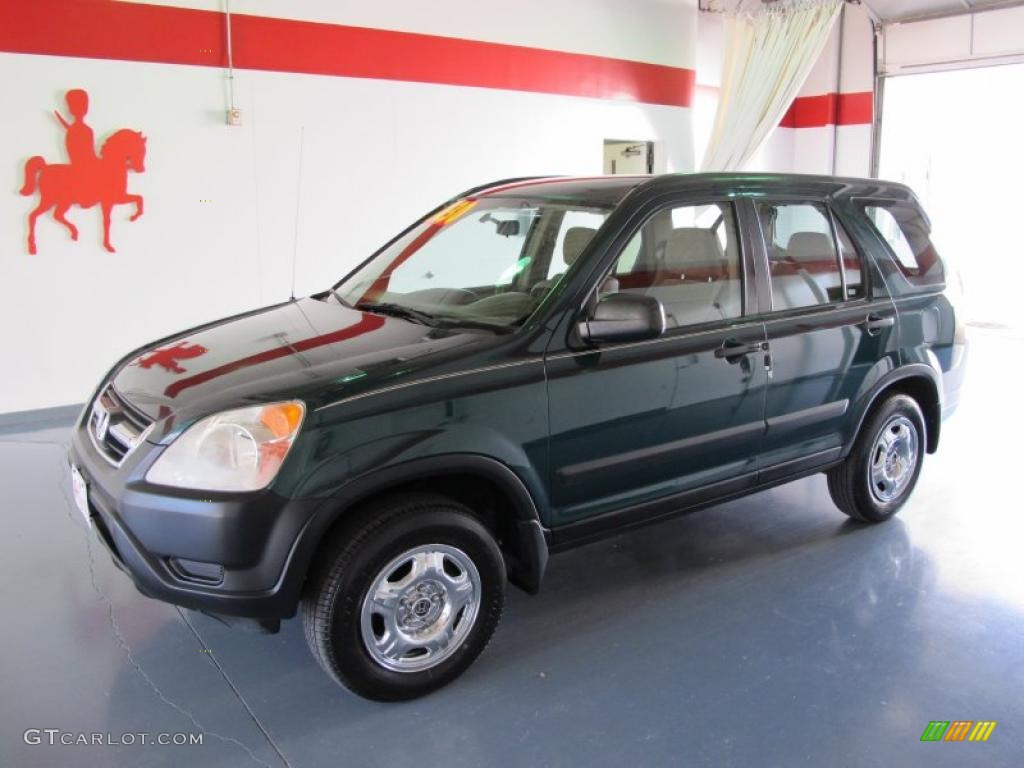 2003 CR-V LX - Clover Green Pearl / Saddle photo #1
