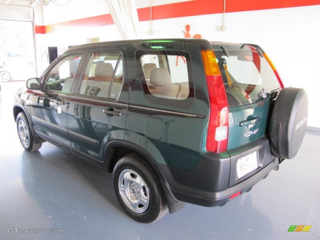 2003 CR-V LX - Clover Green Pearl / Saddle photo #2