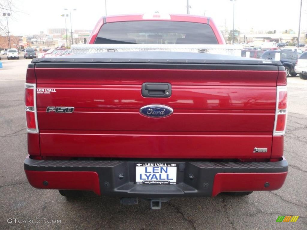 2010 F150 FX4 SuperCrew 4x4 - Red Candy Metallic / Black photo #5