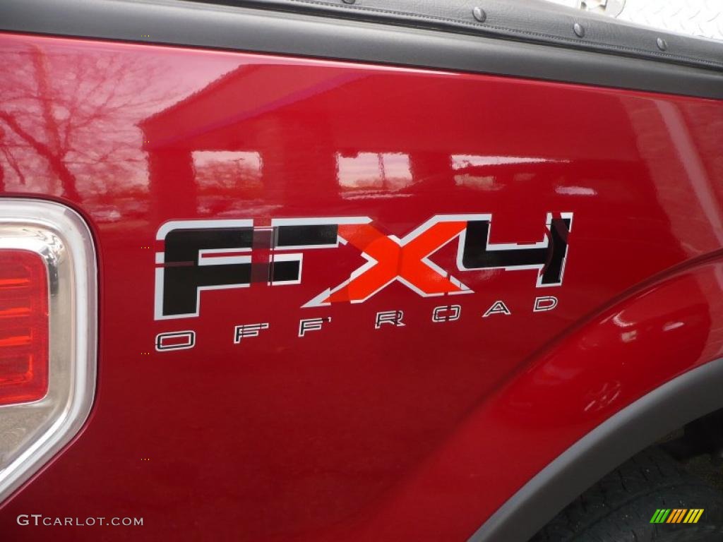 2010 F150 FX4 SuperCrew 4x4 - Red Candy Metallic / Black photo #14