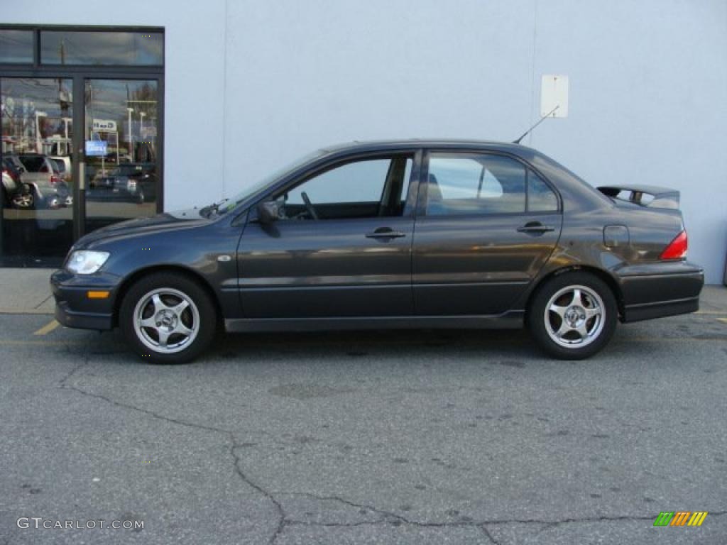 Thunder Gray Metallic 2003 Mitsubishi Lancer OZ Rally Exterior Photo #40233194