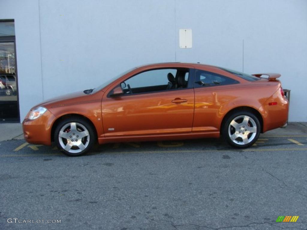 2007 Cobalt SS Coupe - Sunburst Orange Metallic / Ebony photo #3