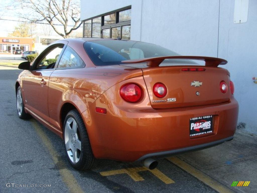 2007 Cobalt SS Coupe - Sunburst Orange Metallic / Ebony photo #4