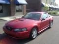 2002 Laser Red Metallic Ford Mustang V6 Coupe  photo #2