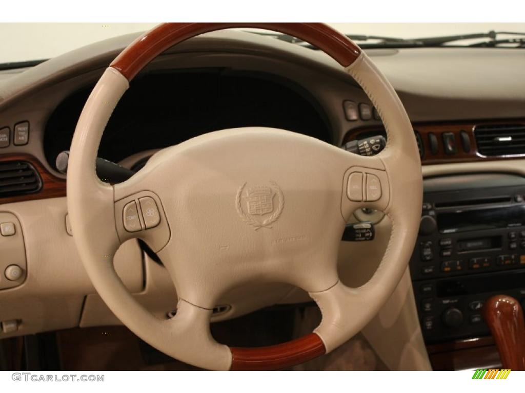 2000 Cadillac Seville STS Neutral Shale Steering Wheel Photo #40234198