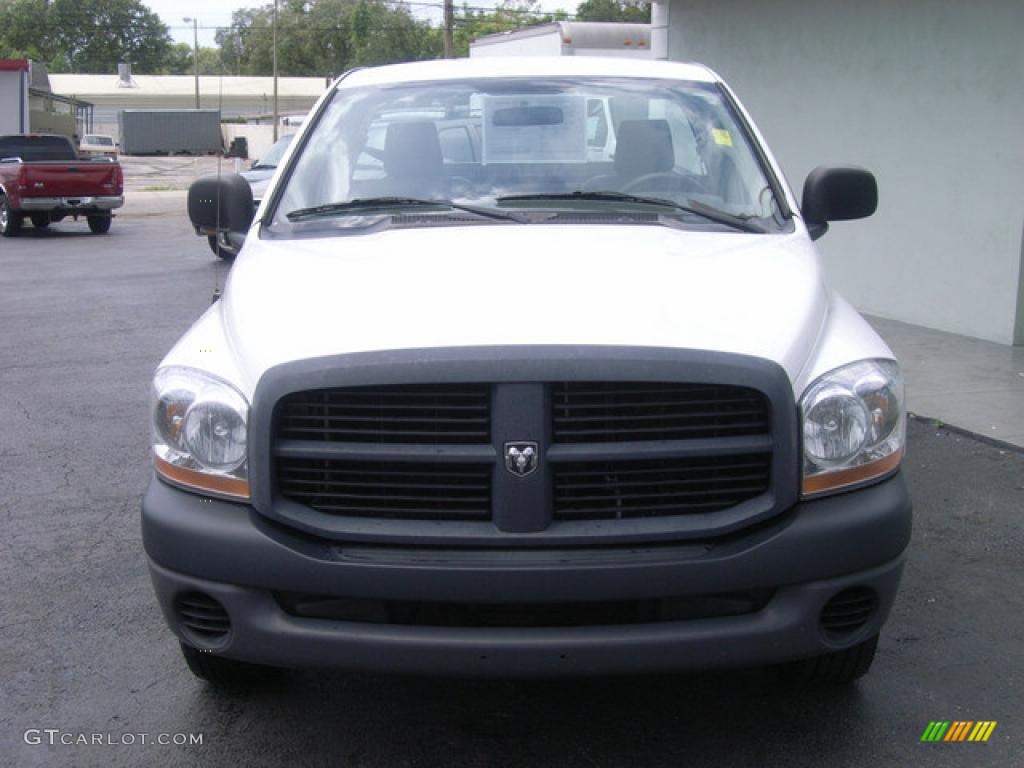 2006 Ram 1500 ST Regular Cab - Bright White / Medium Slate Gray photo #3