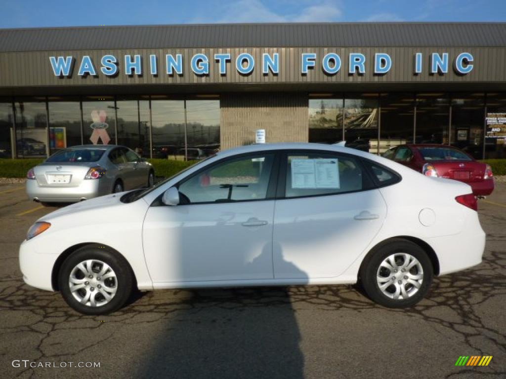 2010 Elantra GLS - Nordic White / Beige photo #1