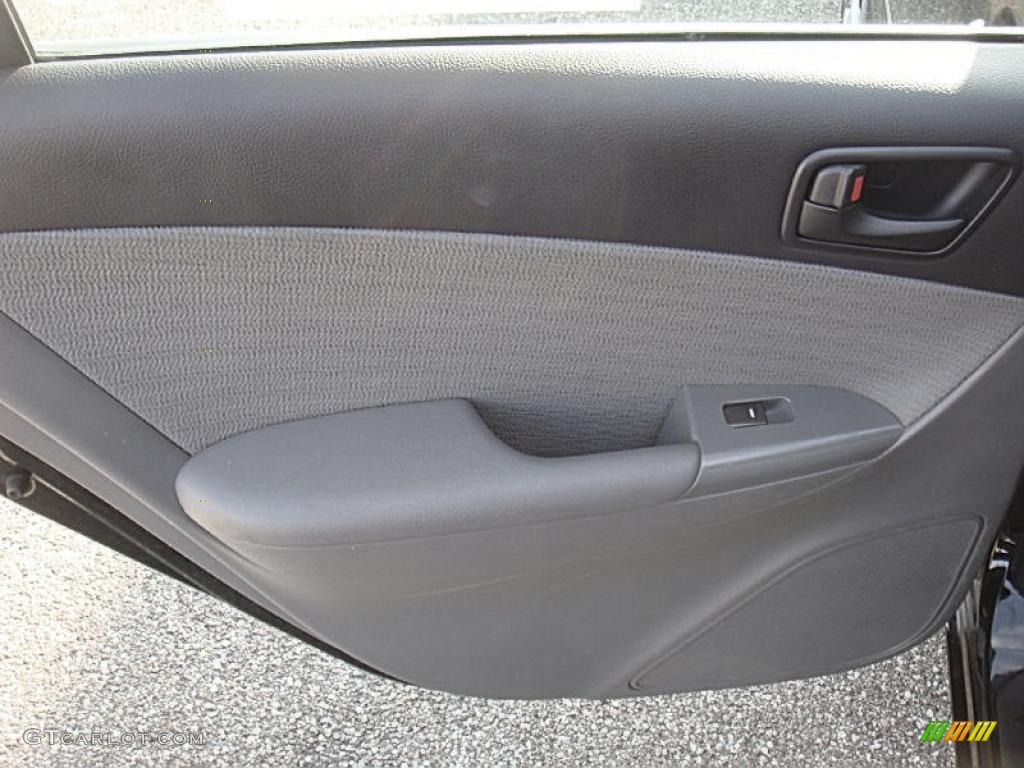 2009 Sonata GLS V6 - Ebony Black / Gray photo #14