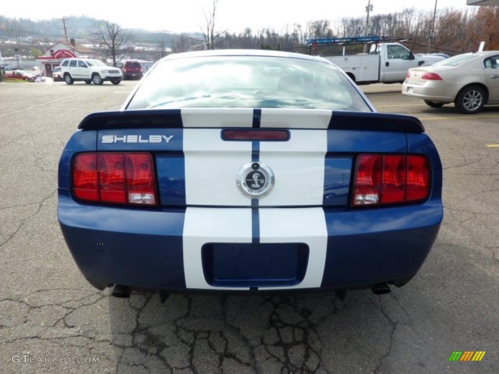 2007 Mustang Shelby GT500 Coupe - Vista Blue Metallic / Black Leather photo #3