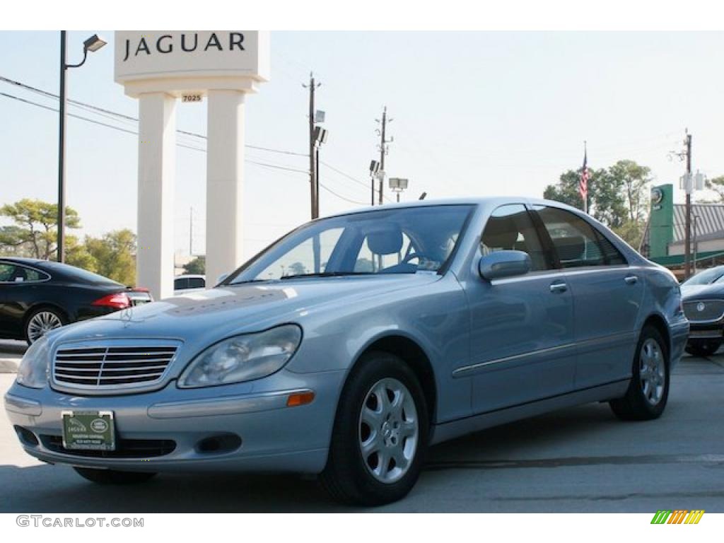 2002 S 500 Sedan - Horizon Blue Metallic / Ash photo #2