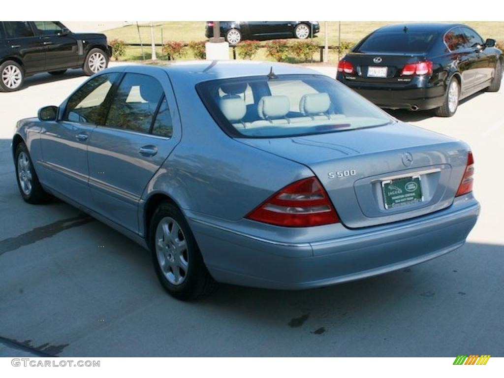 2002 S 500 Sedan - Horizon Blue Metallic / Ash photo #9