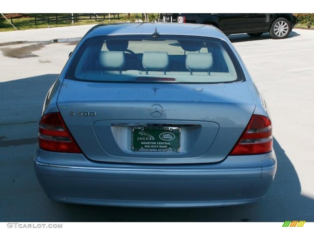 2002 S 500 Sedan - Horizon Blue Metallic / Ash photo #10