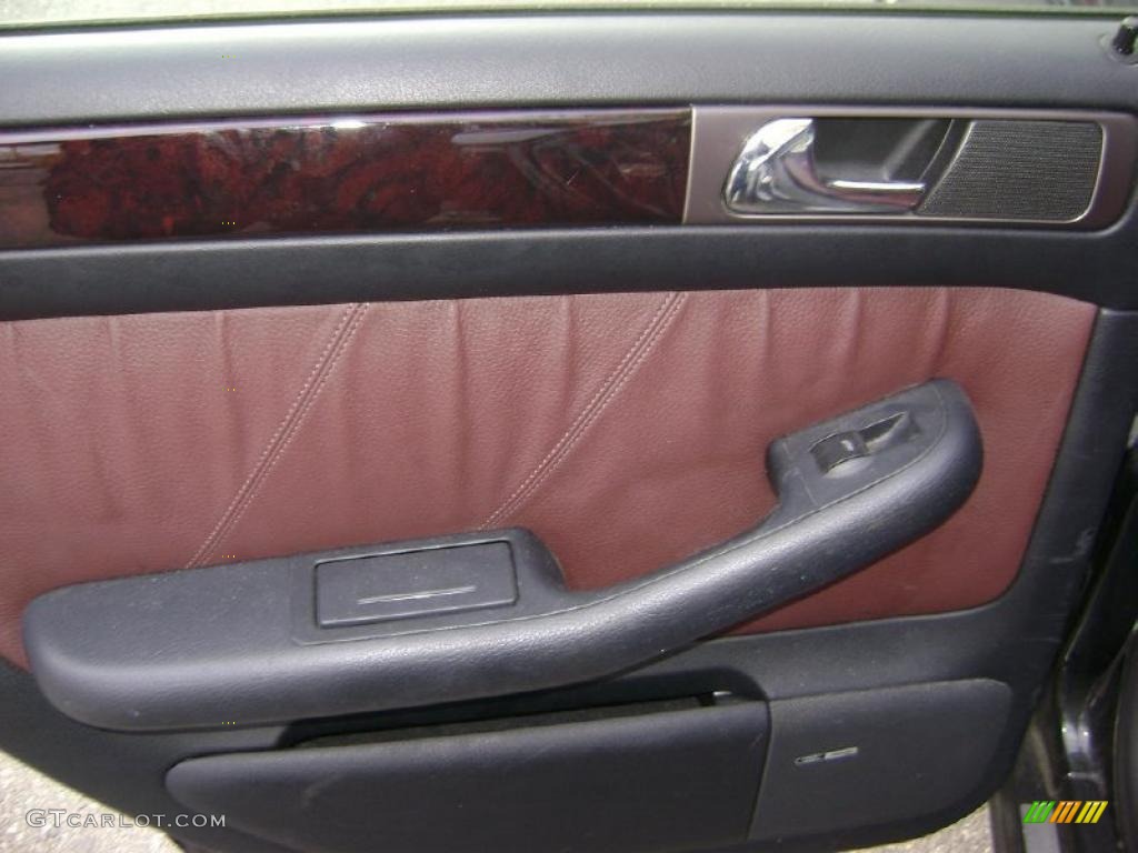 1998 Audi A6 2.8 quattro Sedan Terra Cotta Door Panel Photo #40247494